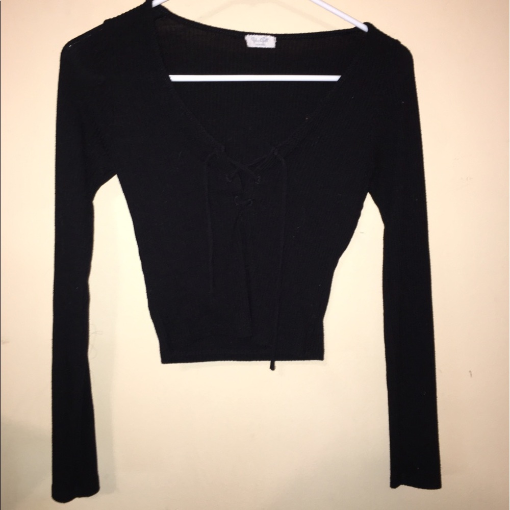 Black crop top