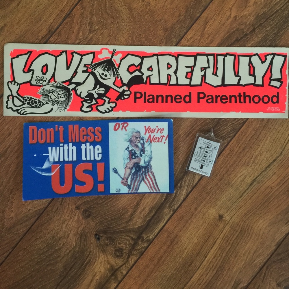 Planned Parenthood Vintage Sticker and Others