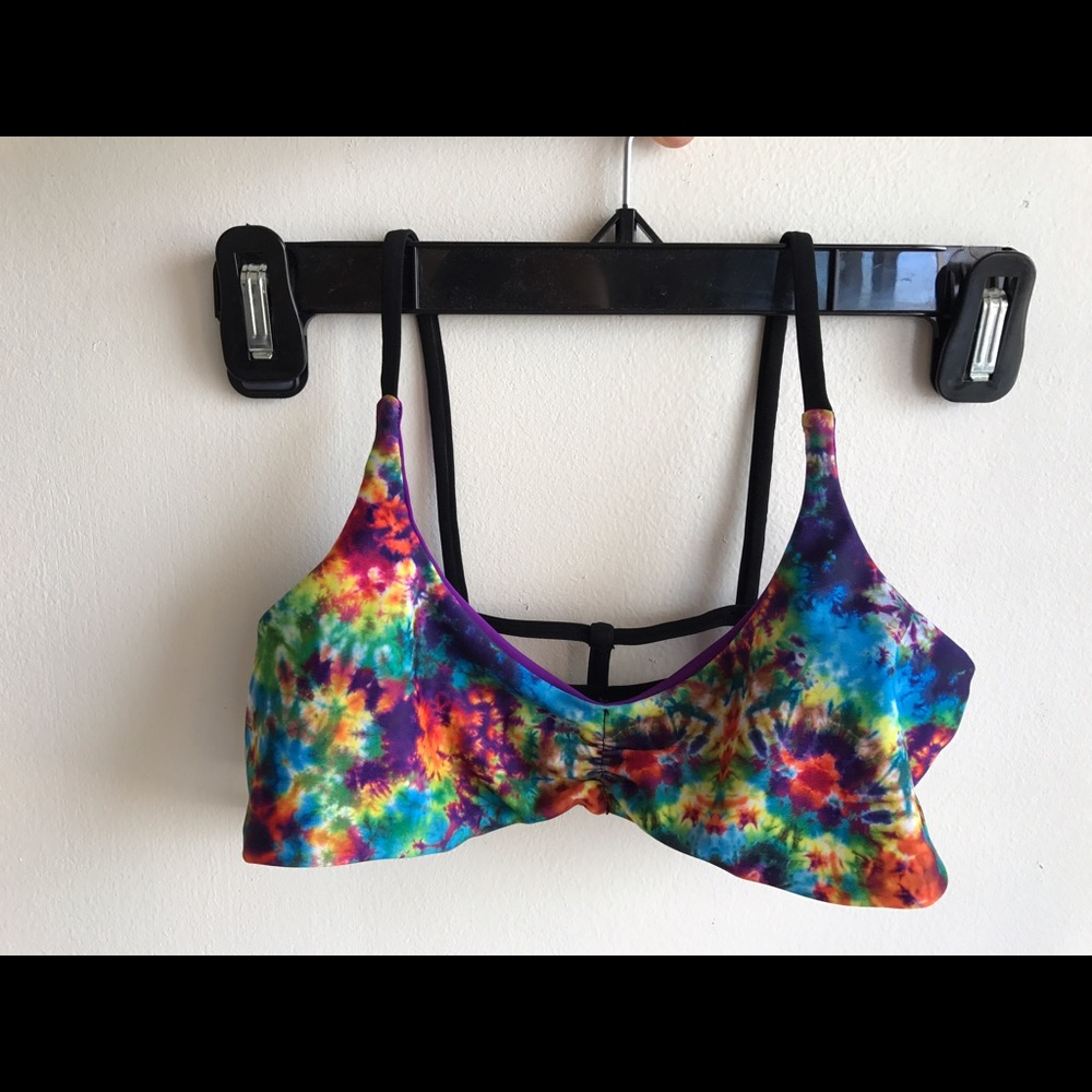 Tie dye bikini top