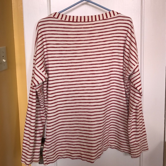 MADEWELL Surfbreeze Sweatshirt in Stripe Sz L - Picture 5 of 8