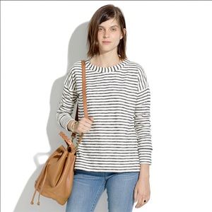 MADEWELL Surfbreeze Sweatshirt in Stripe Sz L