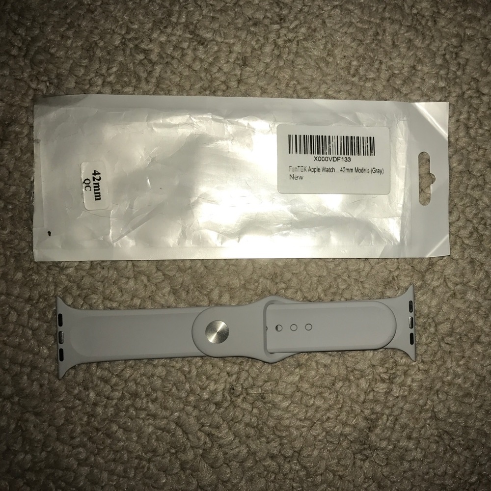 Apple Watch silicone band.