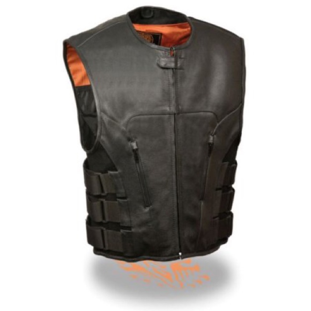 Men's Milwaukee Leather SWAT Motorcycle Vest