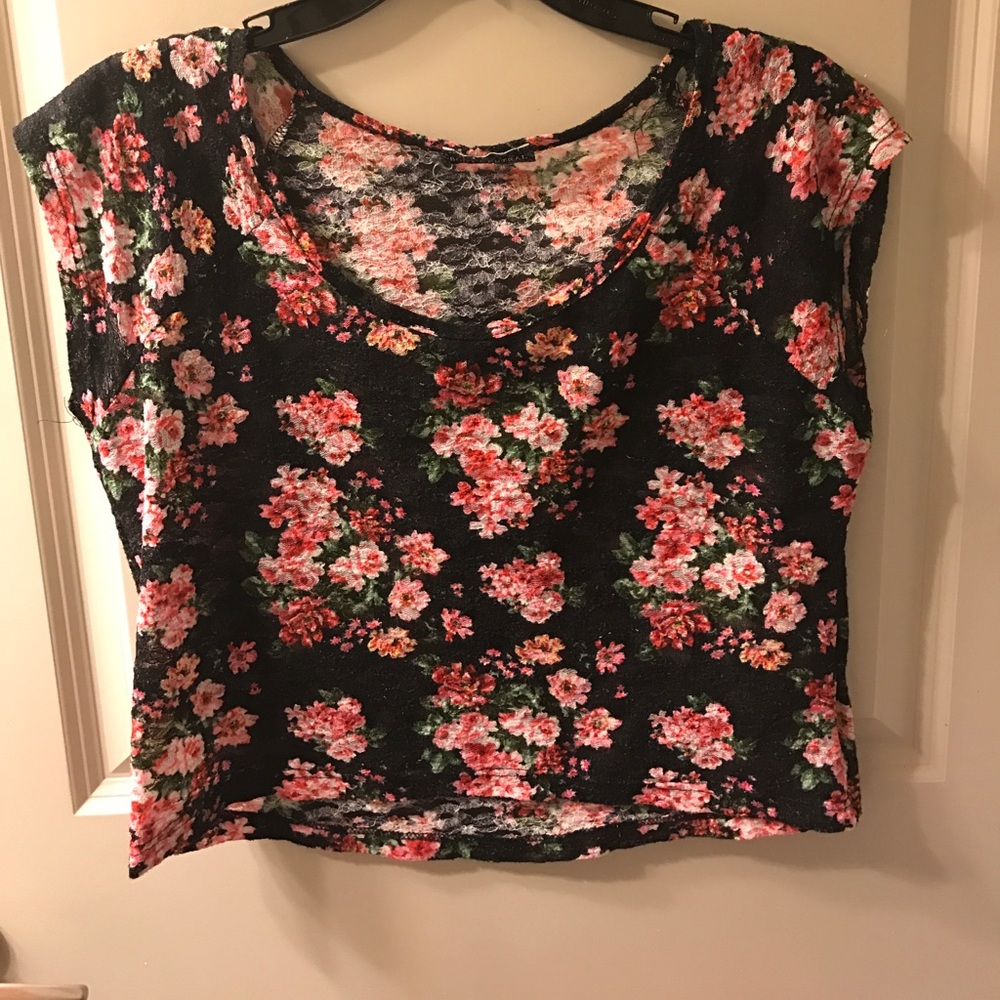 Floral crop top