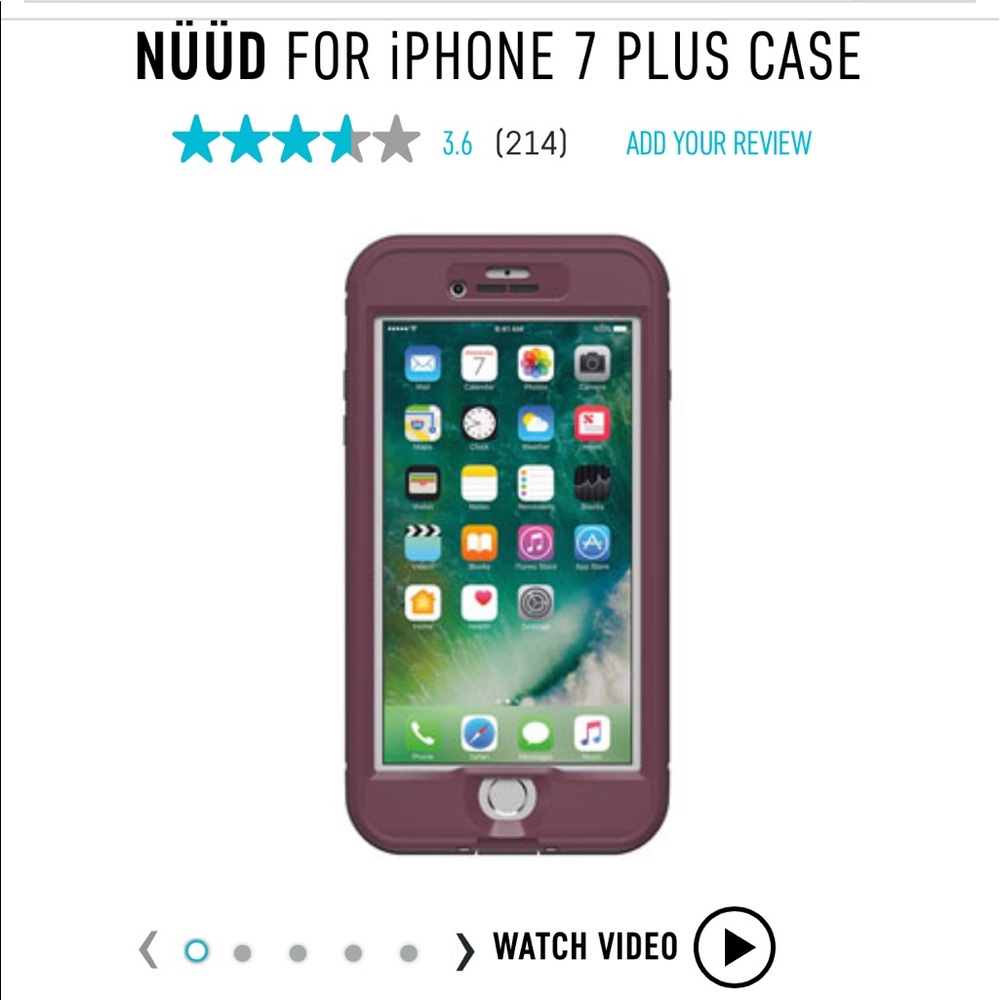 New lifeproof iPhone 7 plus case
