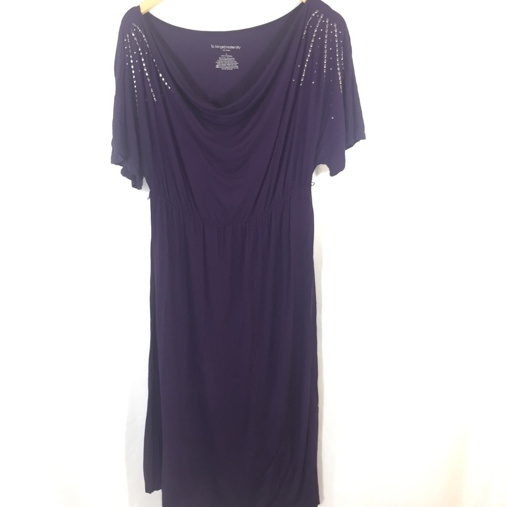 Liz Lange Maternity Rayon Midi Dress