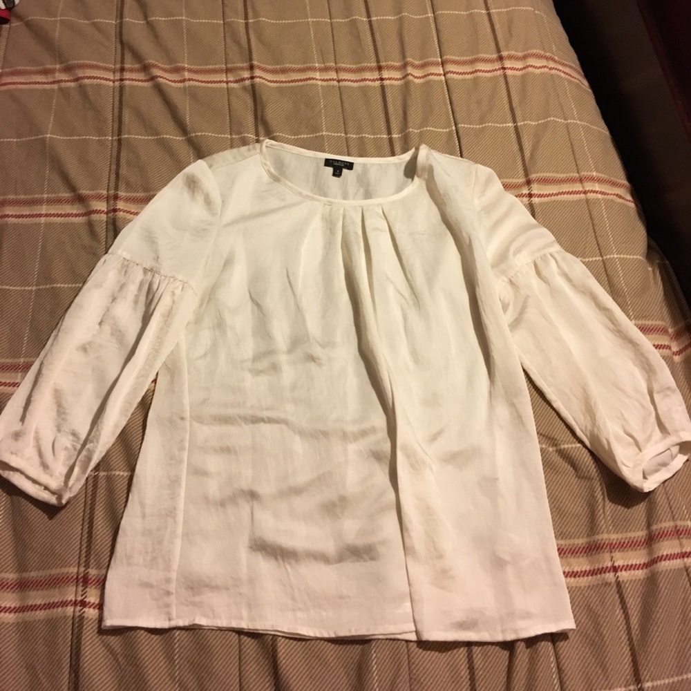 White silky shirt