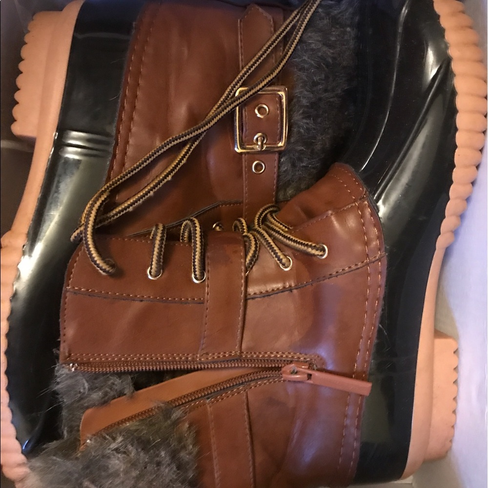 Winter boots with fur