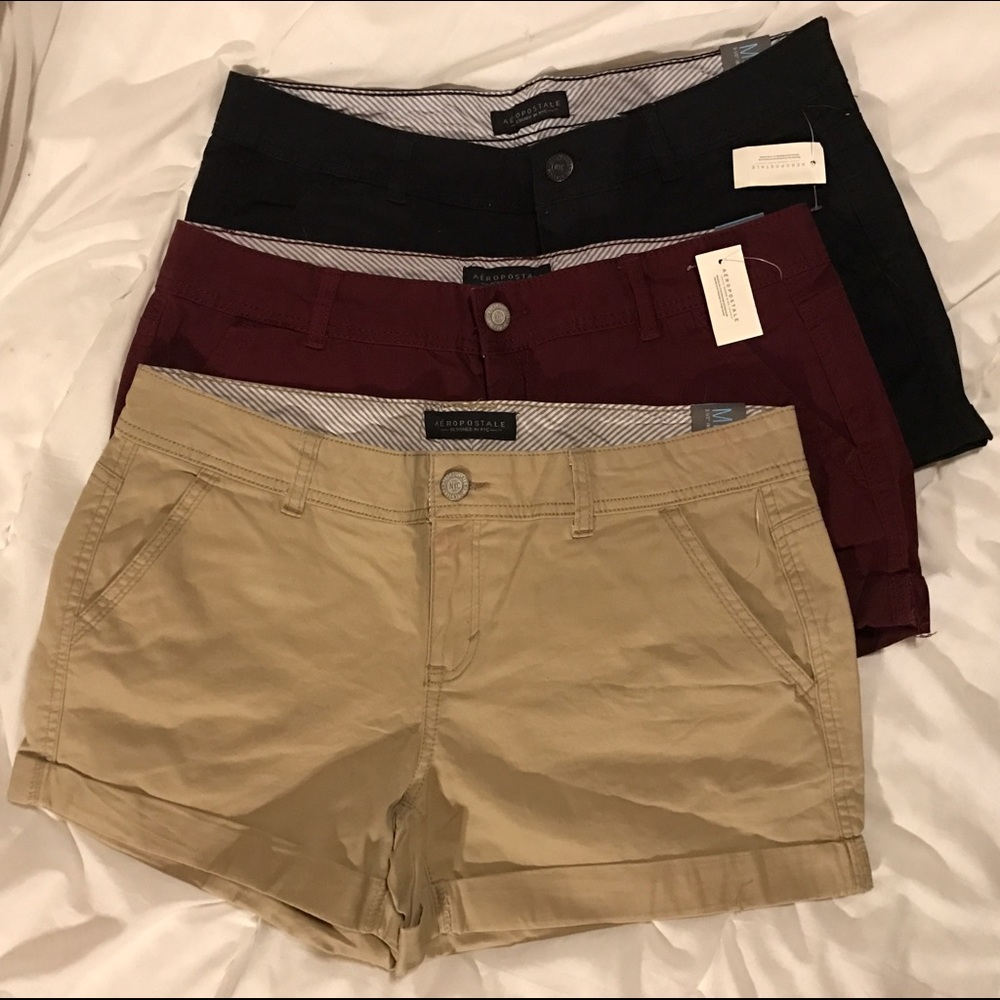 Aeropostale Midi Twill Shorts