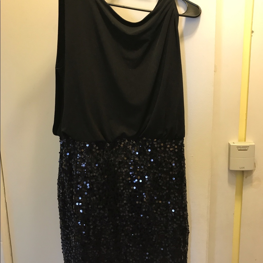 Black Lycra and Glitter Dress