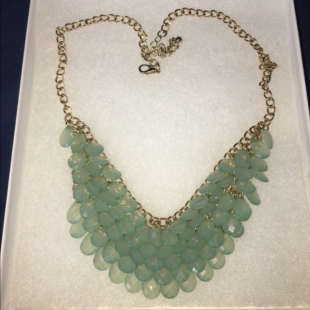 Turquoise Bib Statement Necklace