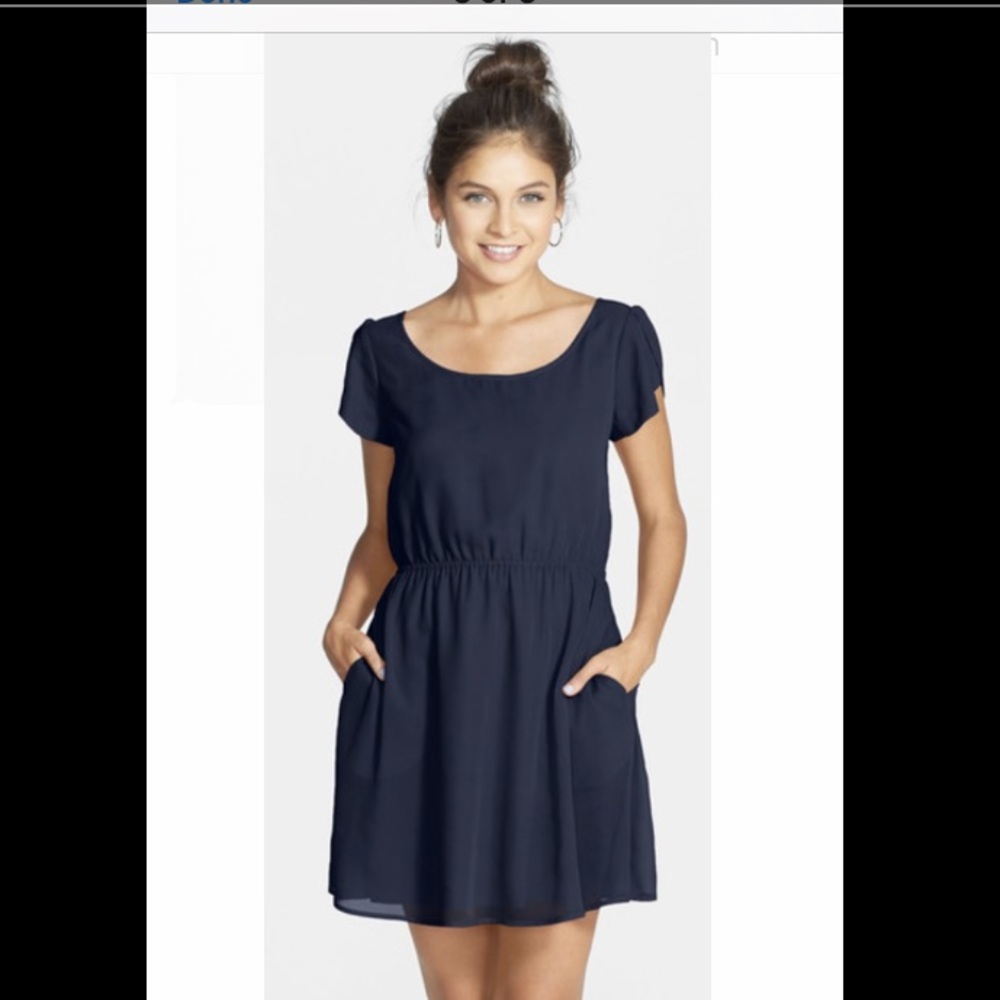 French Tulip Sleeve Dress