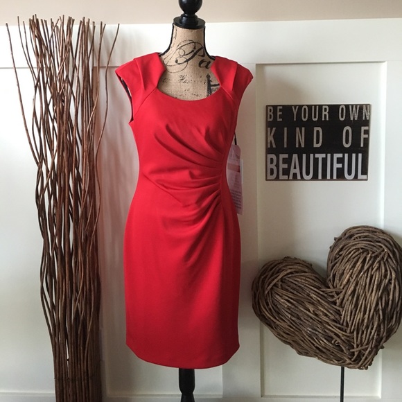 Calvin Klein Dresses & Skirts - Gorgeous  red Calvin Klein dress