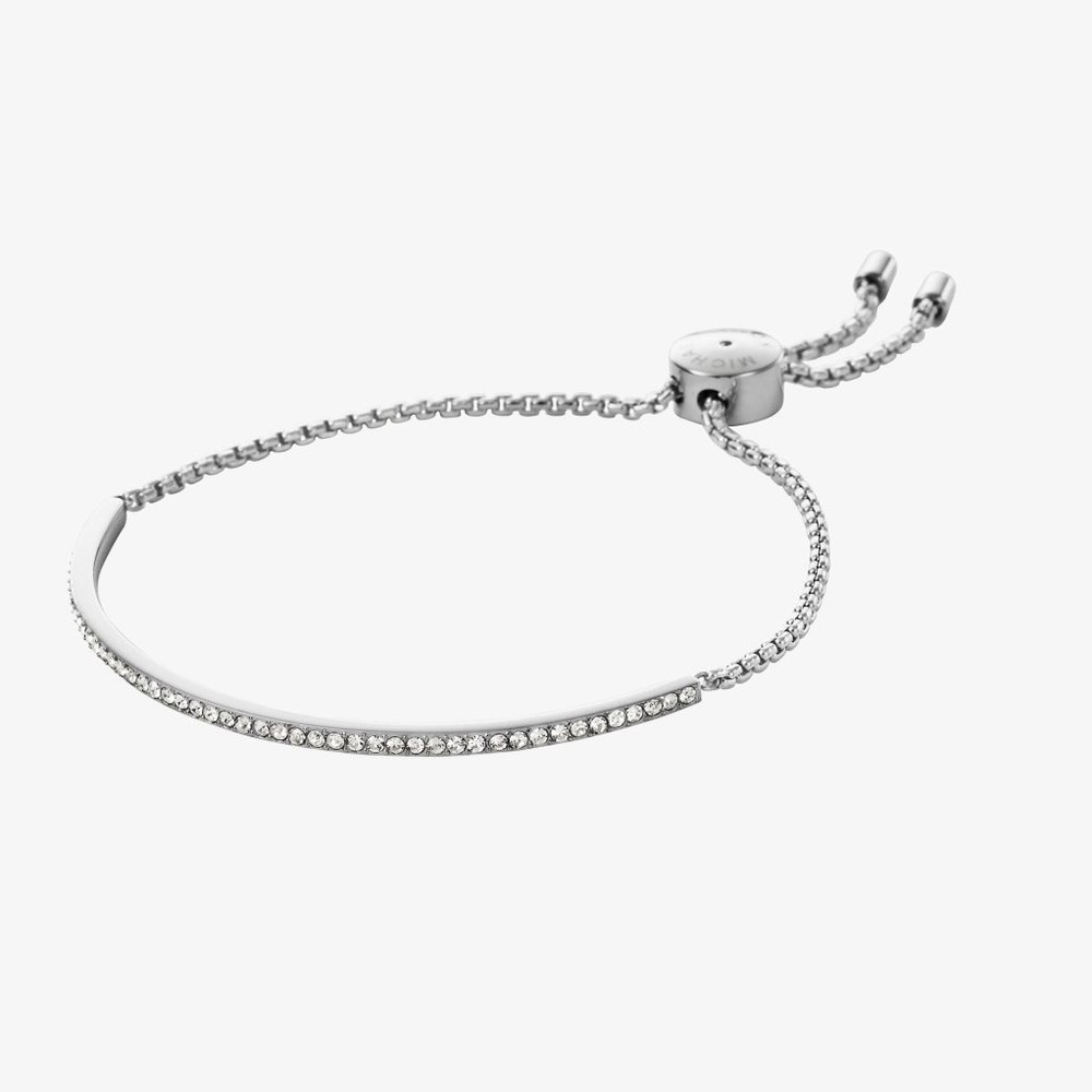 MICHAEL KORS Pave Silver tone bracelet