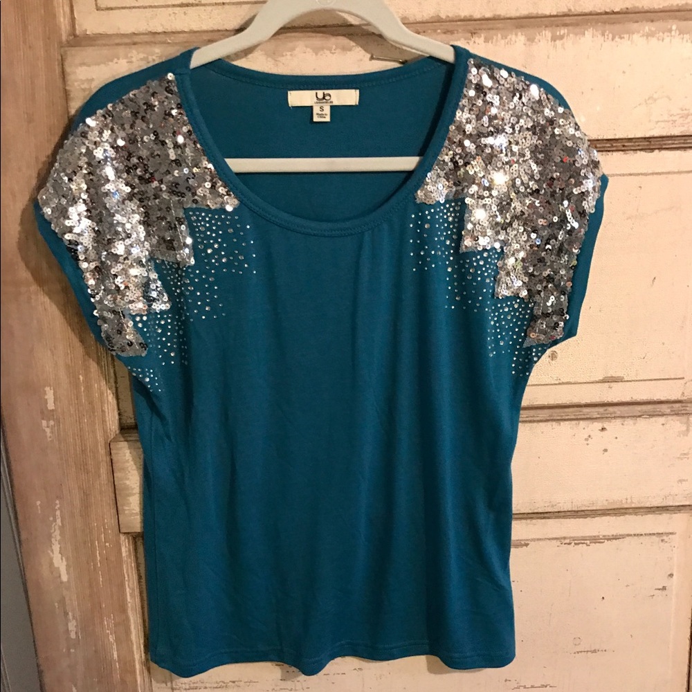 Ya Los Angeles Sequin Embellished Tee