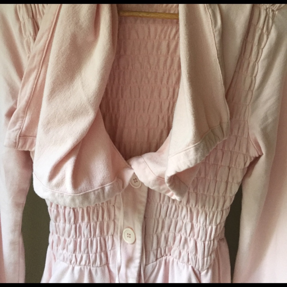 Light pink jacket sweater