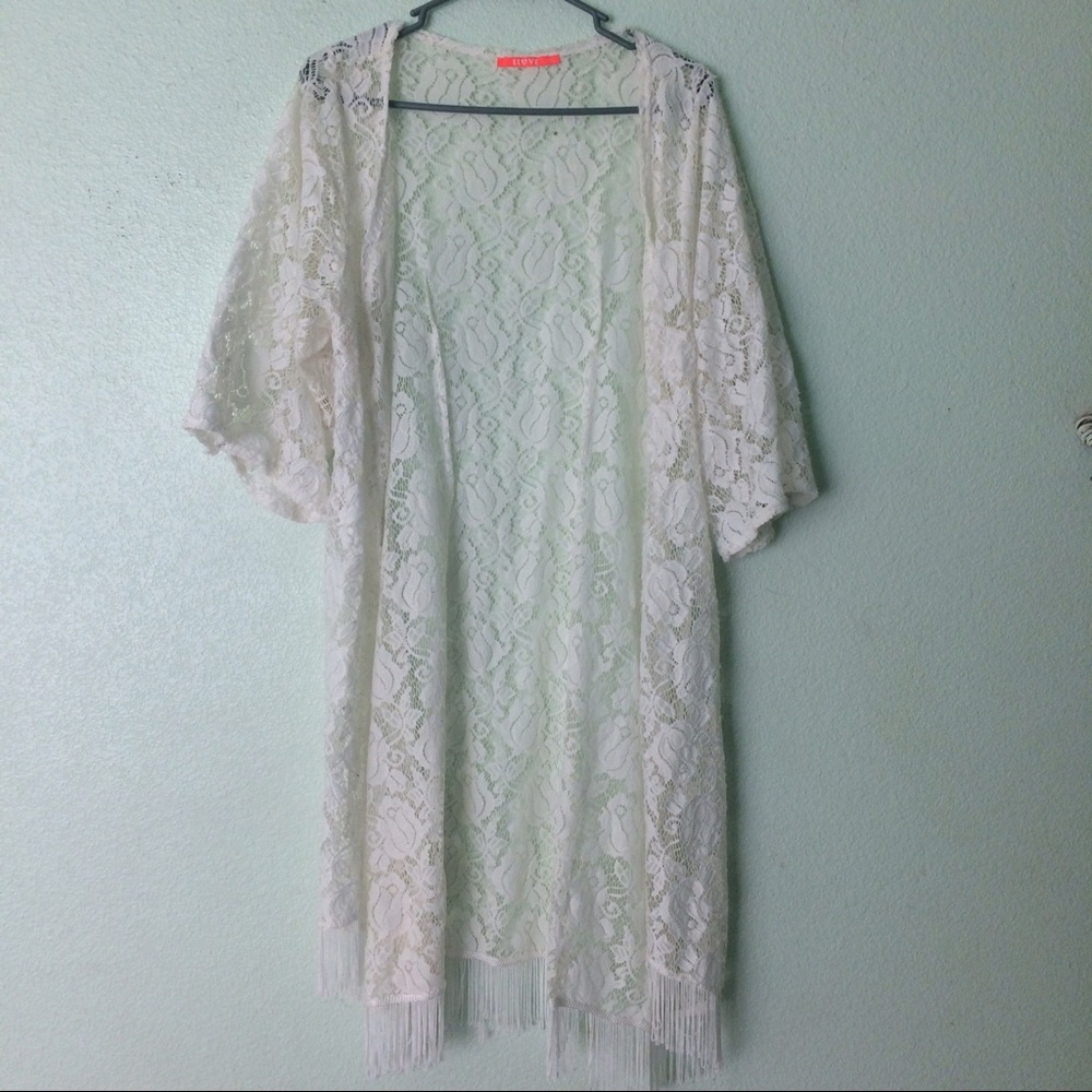 White Lace Kimono
