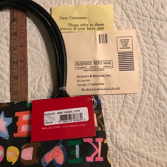 Doonie & Bourke Mini Tassel Tote NWT - Picture 7 of 8