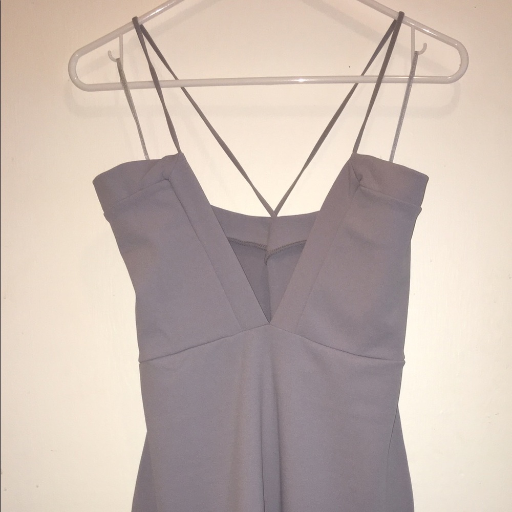 Missguided Strappy Cross Front Mini Dress