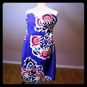 Strapless Multicolor Strapless Dress