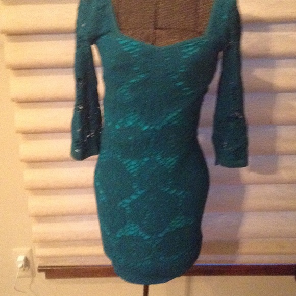 FreePeople Teal Body Con - Picture 2 of 2