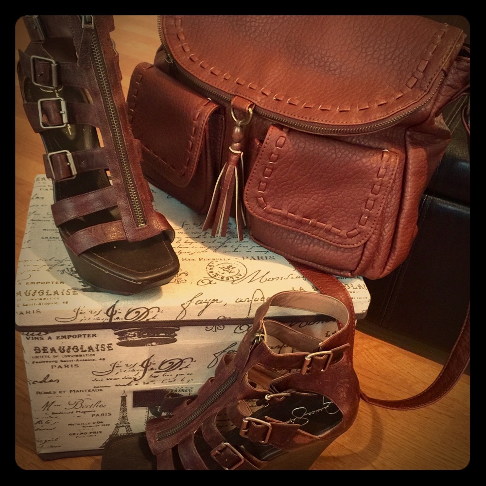 Jessica Simpson high wedge sandal