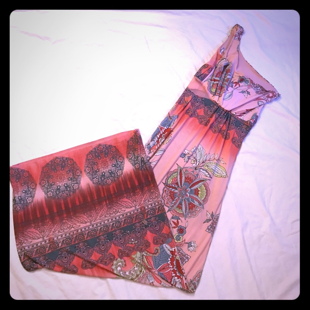 Pink Bohemian Maxi Dress