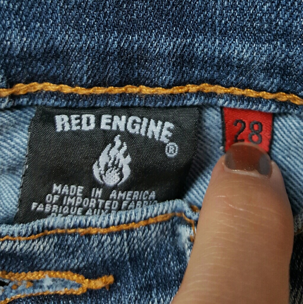 Red Engine Jeans - Picture 4 of 6