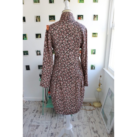 Formal Floral button Up Dress - Picture 4 of 4