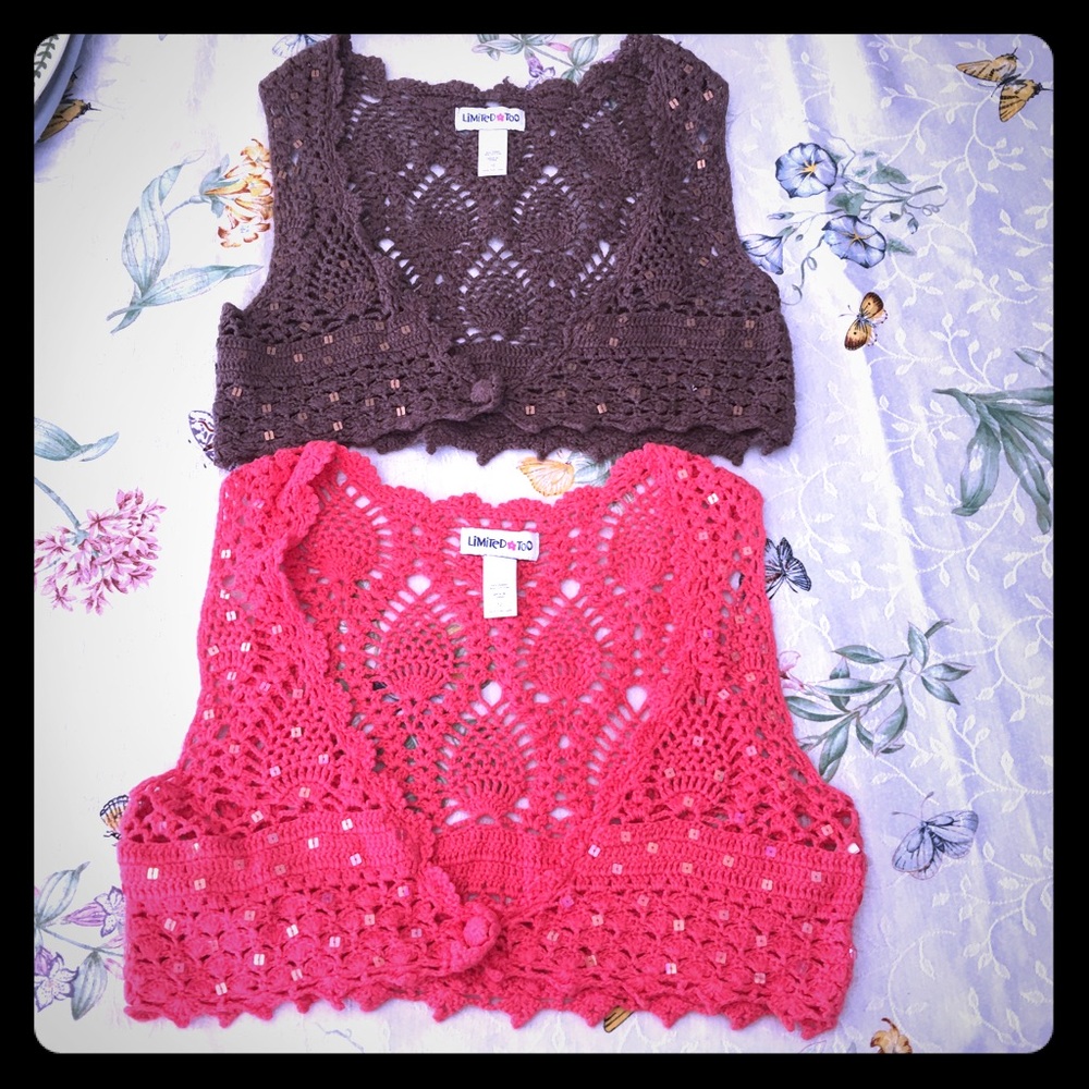 Bundles two crochet crop tops