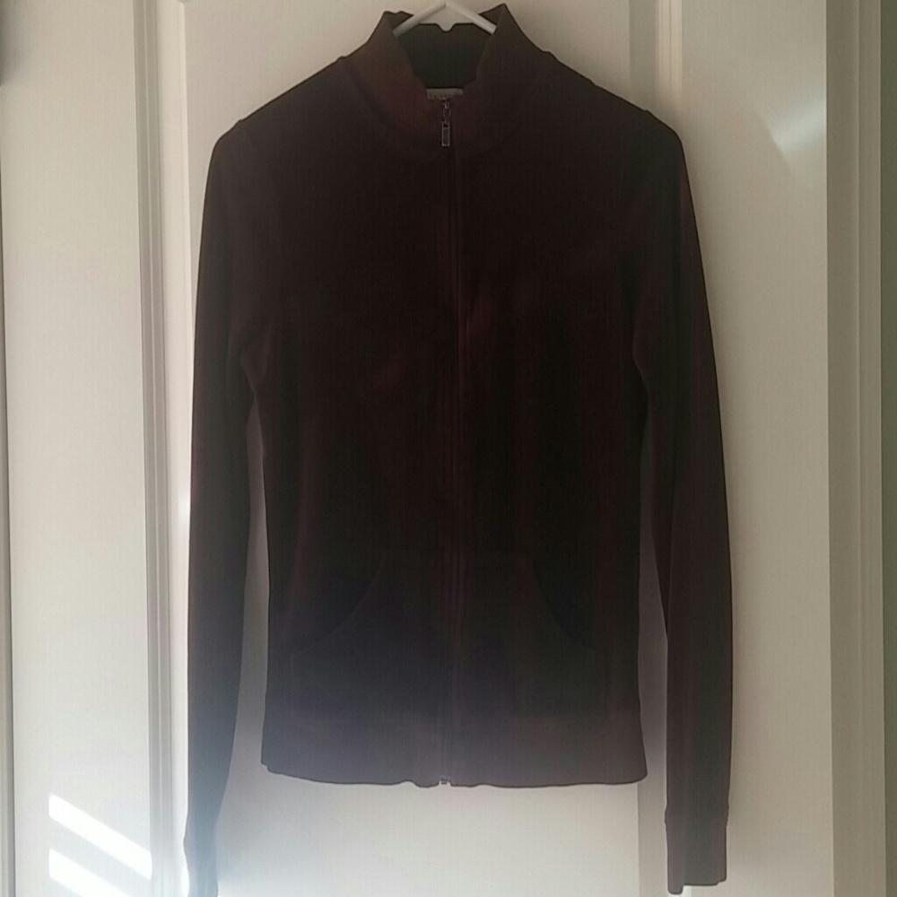 Dark Burgundy Velour Jacket