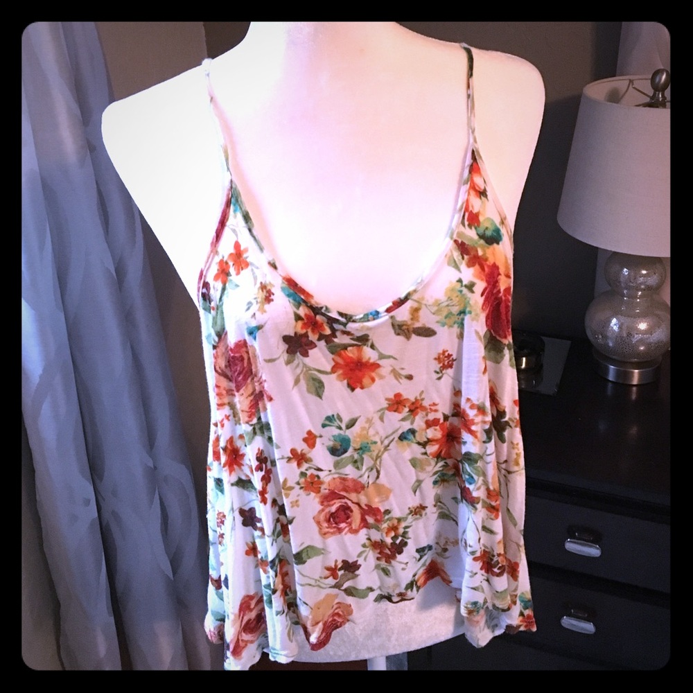 Poetry clothing boho festival floral open back top