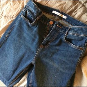 Zara Mid Rise Skinny Jeans in Indigo