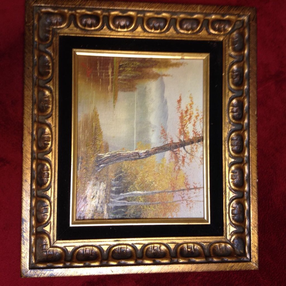 Oil painting on canvas. Signed