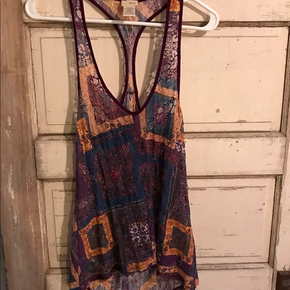 Daytrip Multicolored Lacey Tank