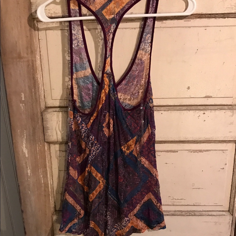 Daytrip Multicolored Lacey Tank - Picture 2 of 2