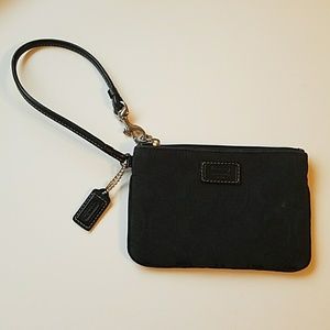 Black Coach wristlet