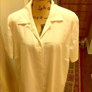 White shear dress shirt