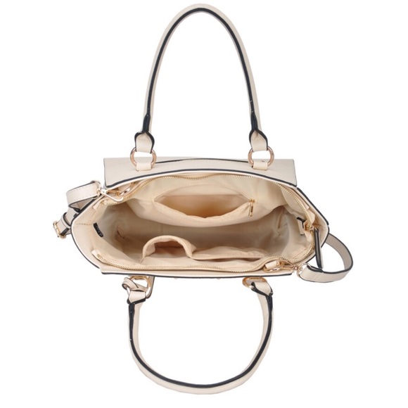 Snakeskin Sides Shoulder Bag - Picture 2 of 7