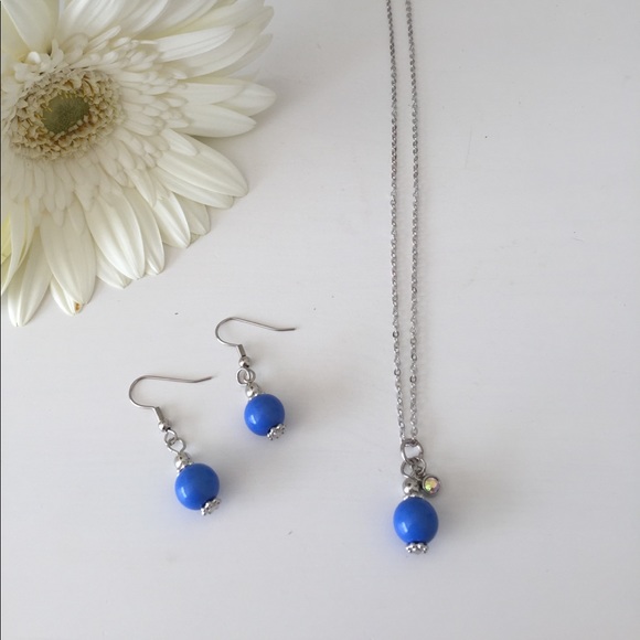 Seaside Cobalt Blue Necklace - Picture 3 of 3