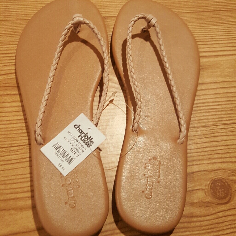 Size 9 Charlotte Russe Sandals tan