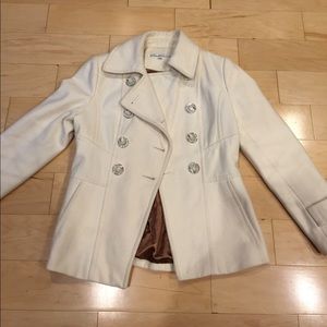 *LAST RED-CLOSING* Kenneth Cole White Pea Coat