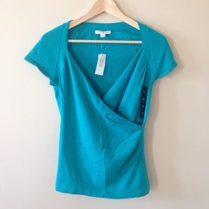 Teal Banana Republic Cap Sleeve Sweater Size M
