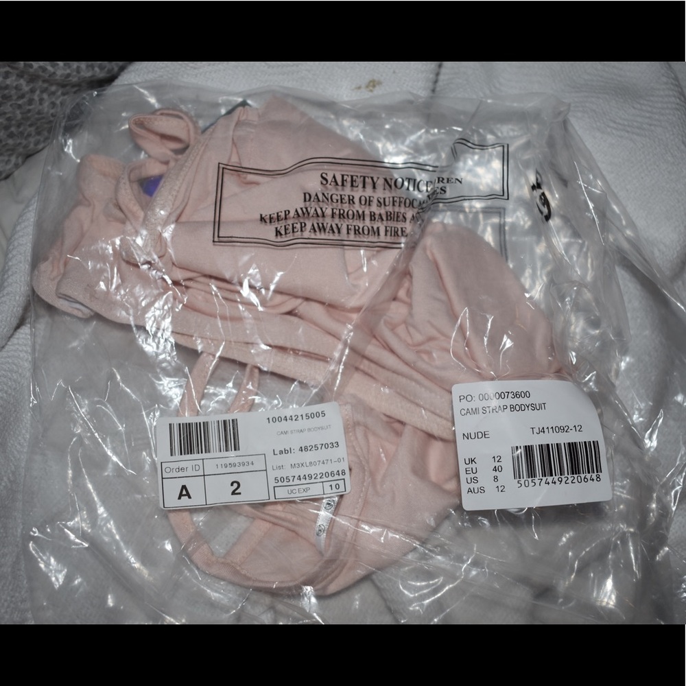 ⭐️FINAL DAY ! NWT rose Nude Cami Strap Bodysuit - Picture 6 of 7