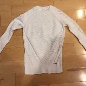 *LAST RED-CLOSING* Calvin Klein Wte Cable Sweater