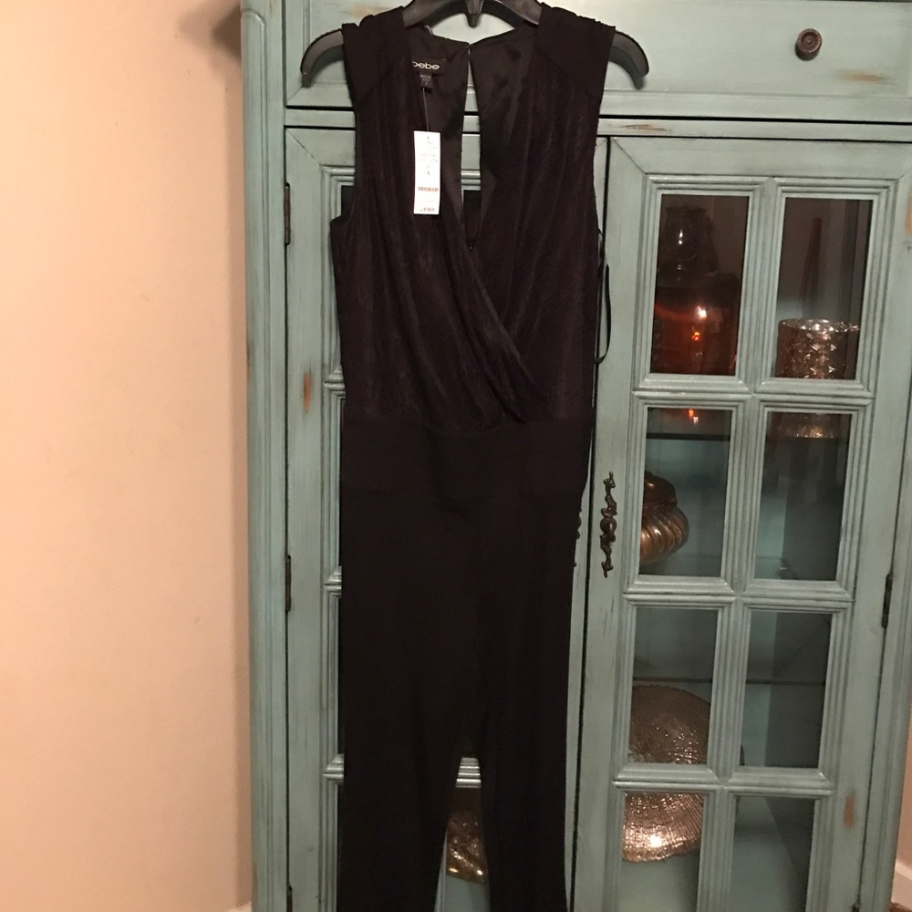 Lace top Bebe jumpsuit - Picture 3 of 6