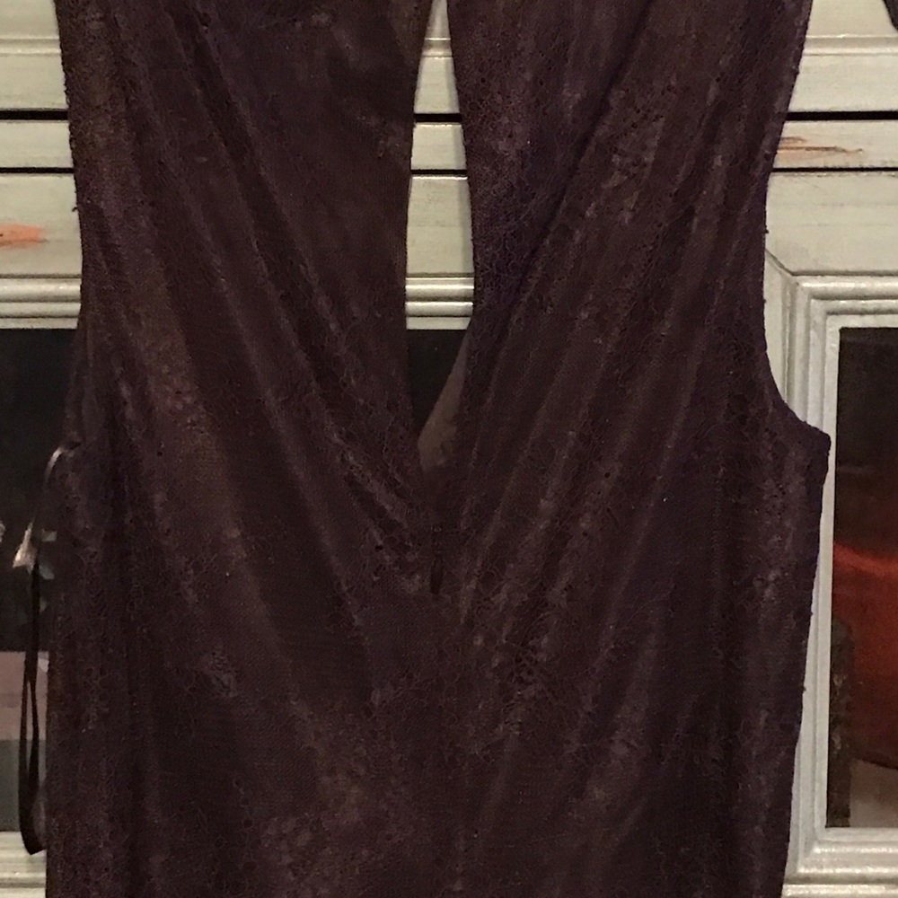 Lace top Bebe jumpsuit - Picture 6 of 6