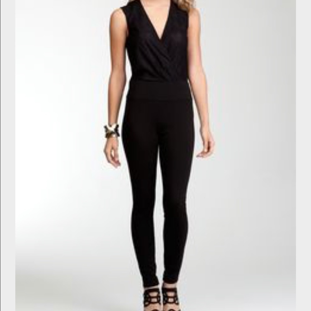Lace top Bebe jumpsuit