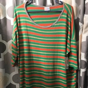 🍊🍋🍏 BNWT Lularoe Striped Irma Shirt 🍏🍋🍊