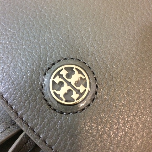 NEW Tory Burch Brody Porcini Gray Leather Large Backpack - AUTHENTIC Tory Burch